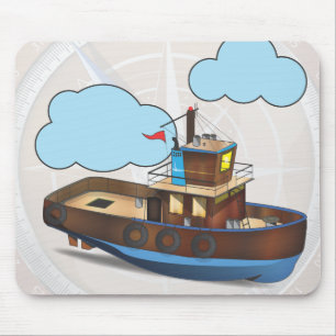 Tug Boat Mouse Mat