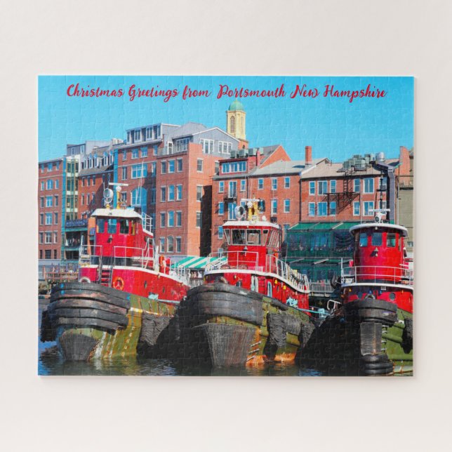 Tug Boats Portsmouth New Hampshire. Jigsaw Puzzle (Horizontal)