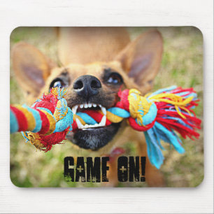 Tug o War Chihuahua Mouse Mat