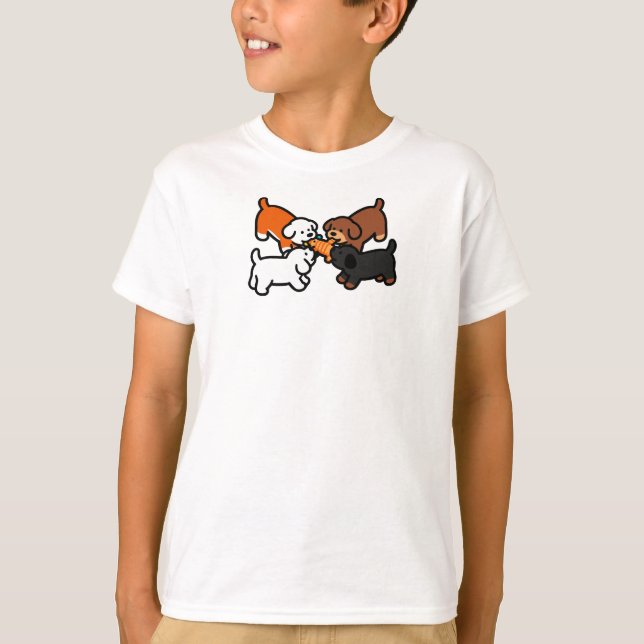 Tug o War Dogs T-Shirt (Front)