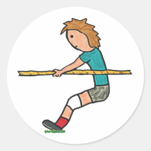 Tug Of War Classic Round Sticker