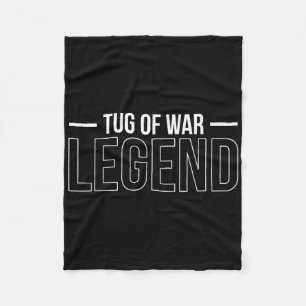 Tug Of War Legend Tug Of War Rope Pulling Fleece Blanket