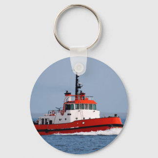 Tugboat at Speed Key Ring