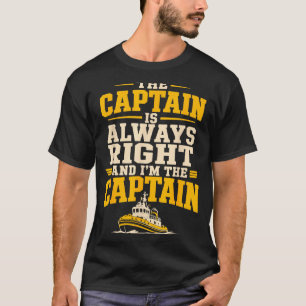 Tugboat captain funny boat operator T-Shirt