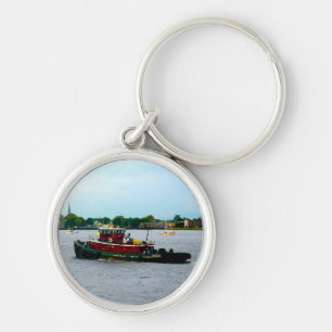 Tugboat Norfolk VA Key Ring