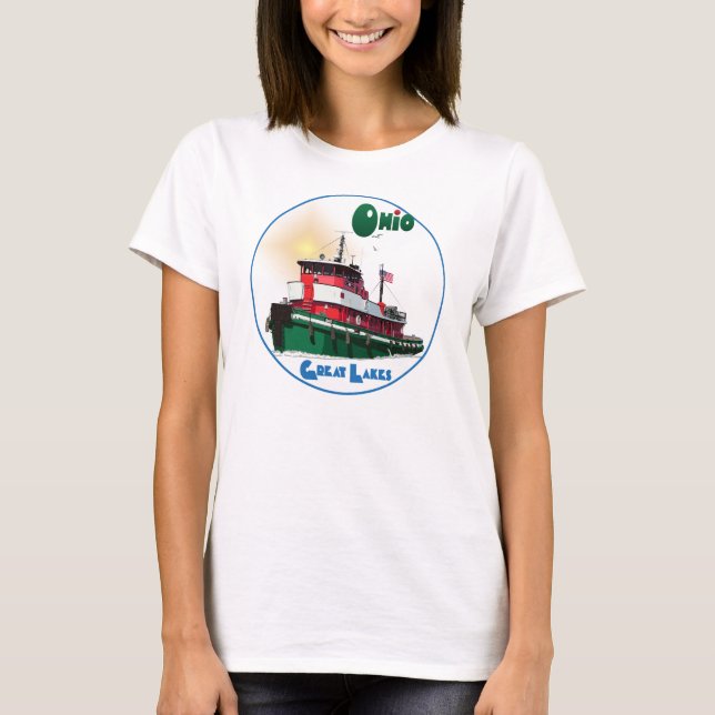 Tugboat Ohio T-Shirt (Front)