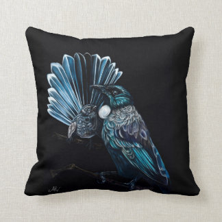 Tui And Piwakawaka Cushion