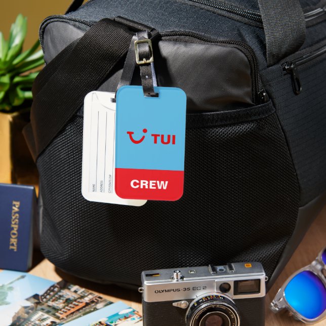 Tui Cabin Crew Airlines Aeroplane Livery Luggage Tag (Front & Back)