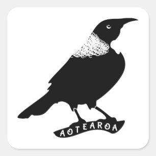 Tui   New Zealand / Aotearoa Square Sticker