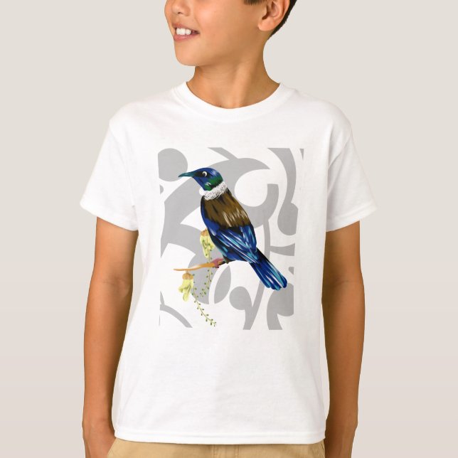 Tui New Zealand native bird T-Shirt (Front)