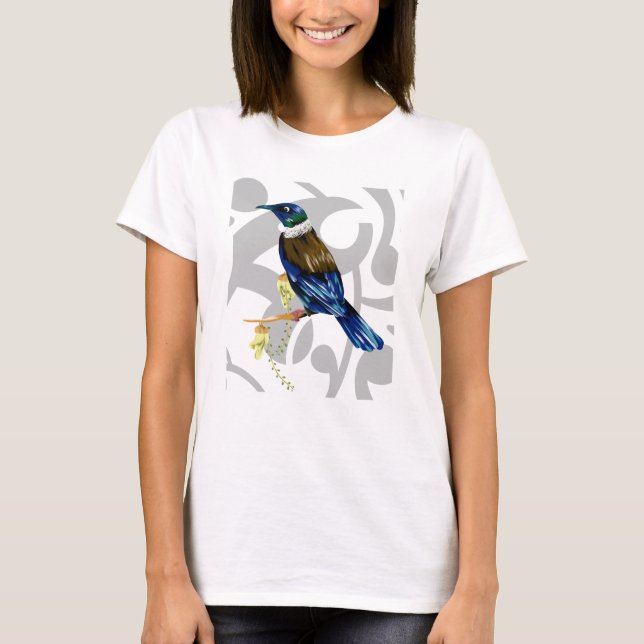 Tui New Zealand native bird T-Shirt (Front)
