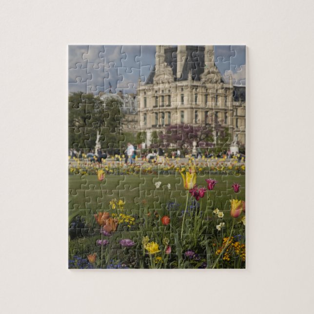 Tuileries Garden, Louvre, Paris, France Jigsaw Puzzle (Vertical)