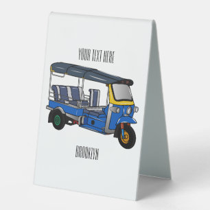Tuk tuk cartoon illustration