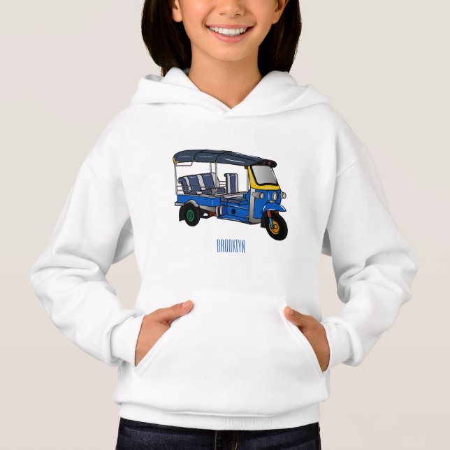 Tuk tuk cartoon illustration (Front)