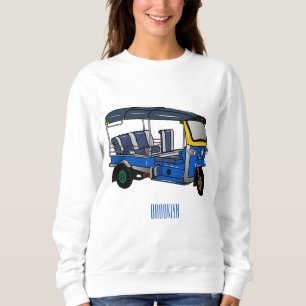 Tuk tuk cartoon illustration sweatshirt