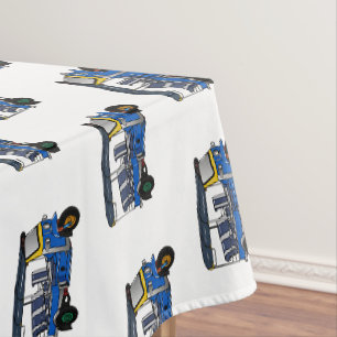 Tuk tuk cartoon illustration tablecloth