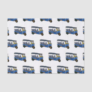Tuk tuk cartoon illustration tissue paper