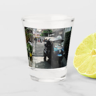 Tuk Tuk In Bangkok Thailand Shot Glass
