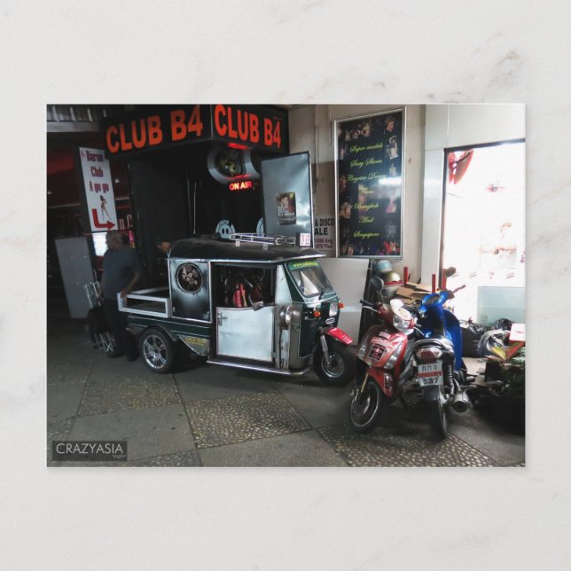 Tuk-Tuk, Pattaya, Thailand Postcard (Front)