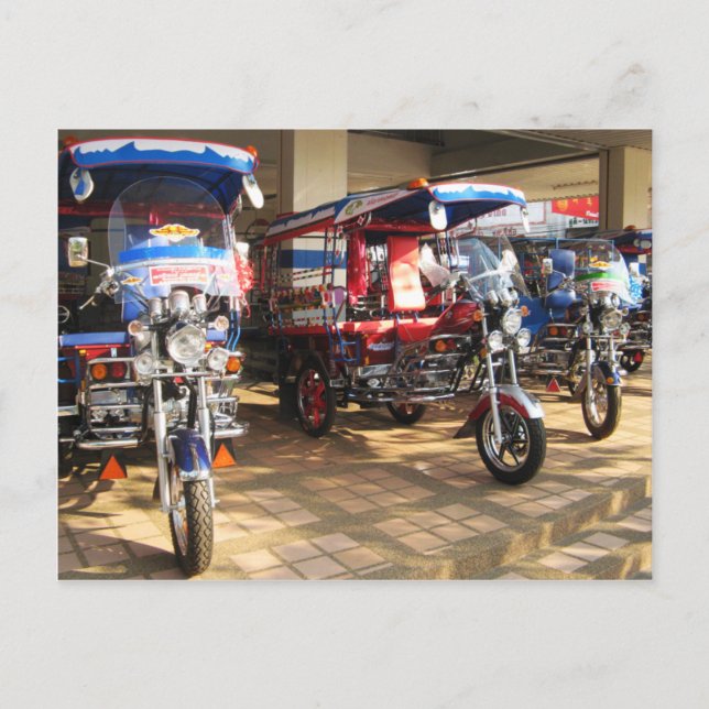 Tuk Tuk Showroom ... Udon Thani, Isaan Postcard (Front)