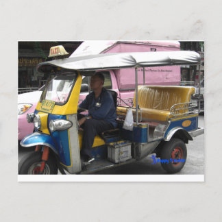 Tuk-tuk Taxi in Bangkok - Unique Taxi Postcard