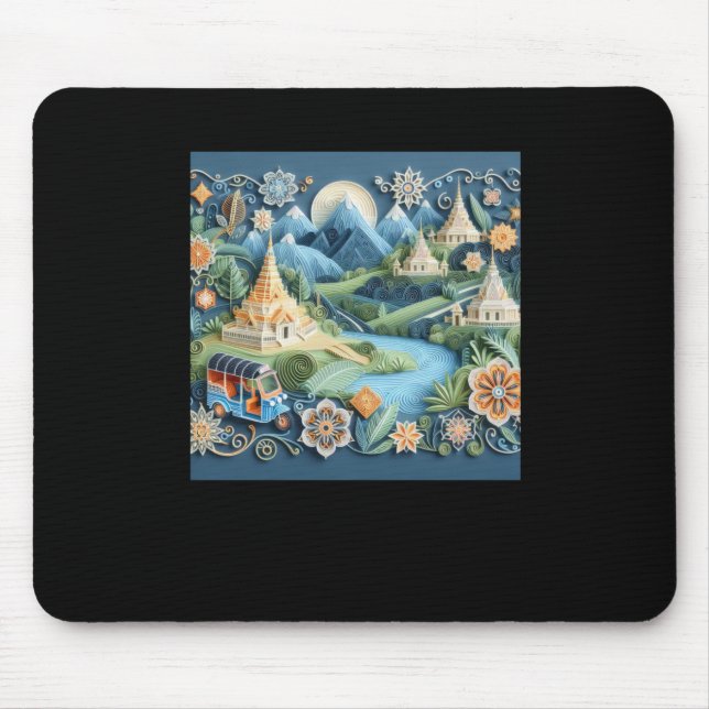 Tuk Tuk Thailand #5 Sticker  Mouse Mat (Front)