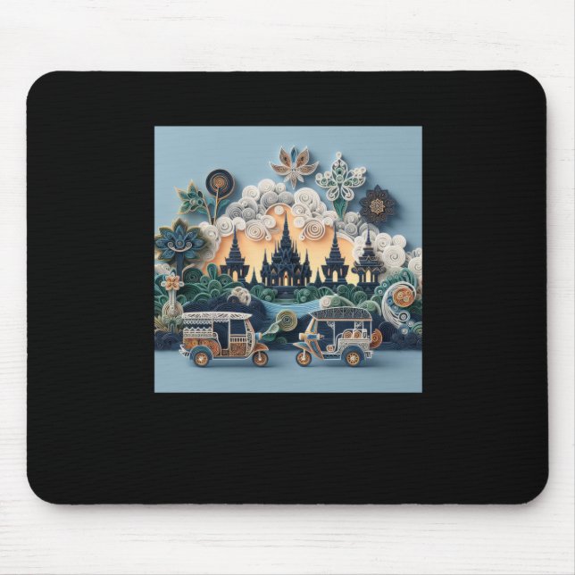 Tuk Tuk Thailand #6 Sticker  Mouse Mat (Front)
