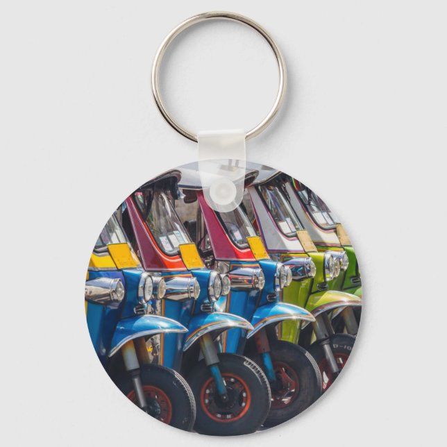 Tuk tuks in a row key ring (Front)
