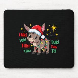 Tuki Tuki Donkey Tis The Season Mexican Spanish Ch Mouse Mat