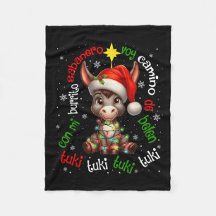 Tuki Tuki Mi Burrito Sabanero Mexican Mexico Xmas  Fleece Blanket