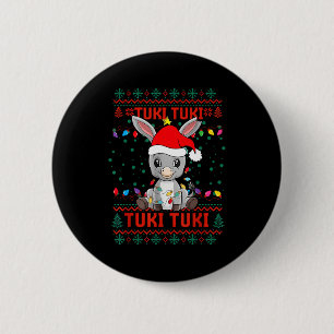 Tuki Tuki Santa Hat Spanish Mexican Christmas Swea 6 Cm Round Badge