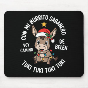 Tuki Tuki Santa Hat Spanish Mexican Christmas Swea Mouse Mat