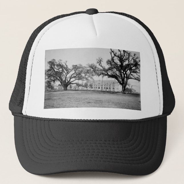 Tulane University from Audubon Park, New Orleans Trucker Hat (Front)