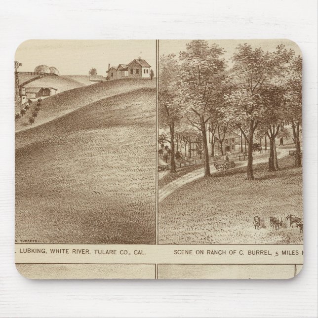 Tulare Co ranches, offices Mouse Mat (Front)