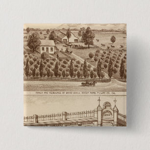 Tulare County Bank 15 Cm Square Badge