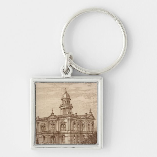 Tulare County Court House Key Ring (Front)