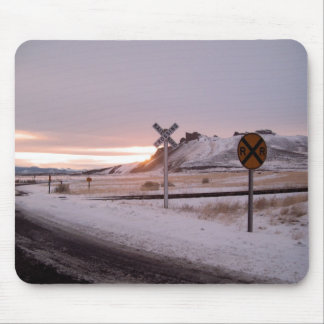 Tulelake, California Winter Sunset Mouse Mat