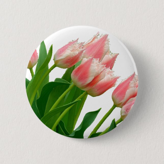 Tulip 6 Cm Round Badge (Front)