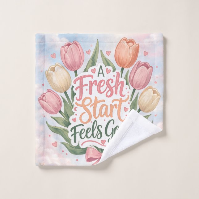 Tulip : A Fresh Start Feels Good Bath Towel Set (Wash Cloth)