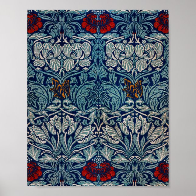 Tulip and Rose, William Morris Poster (Front)
