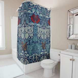 Tulip and Rose, William Morris Shower Curtain