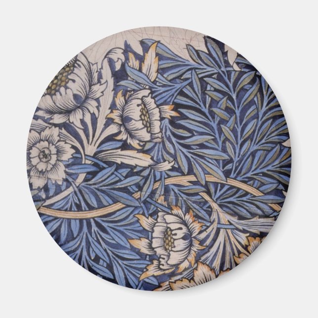Tulip and Willow By William Morris Magnet (Front)