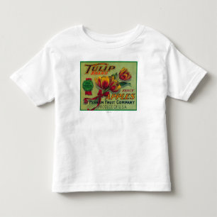 Tulip Apple Crate LabelYakima, WA Toddler T-Shirt