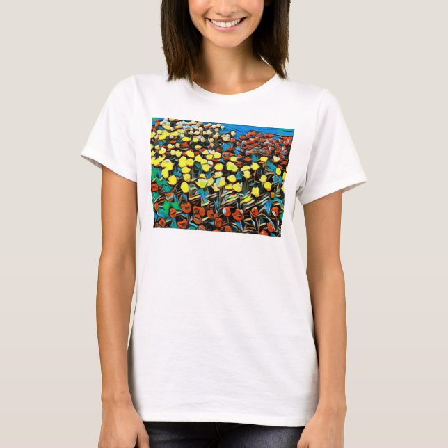 Tulip Basic Tank Top (White) w/ Dreaming (Front)