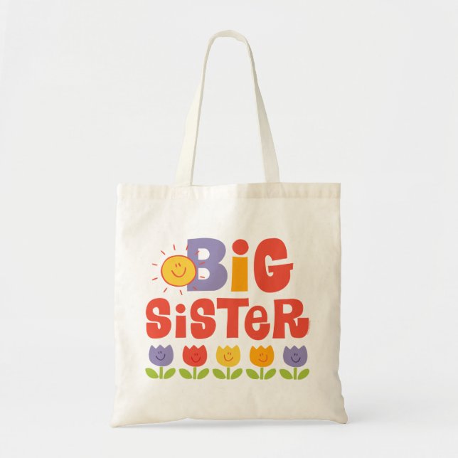 Tulip Big Sister Tote Bag (Front)