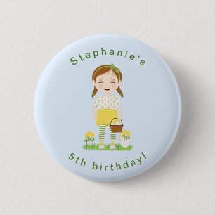 Tulip Birthday 6 Cm Round Badge