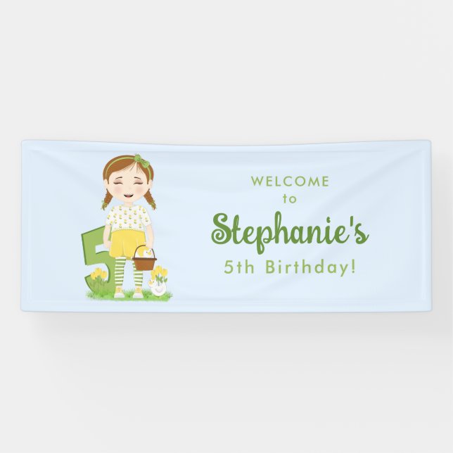 Tulip Birthday Banner (Horizontal)