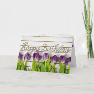 tulip birthday card