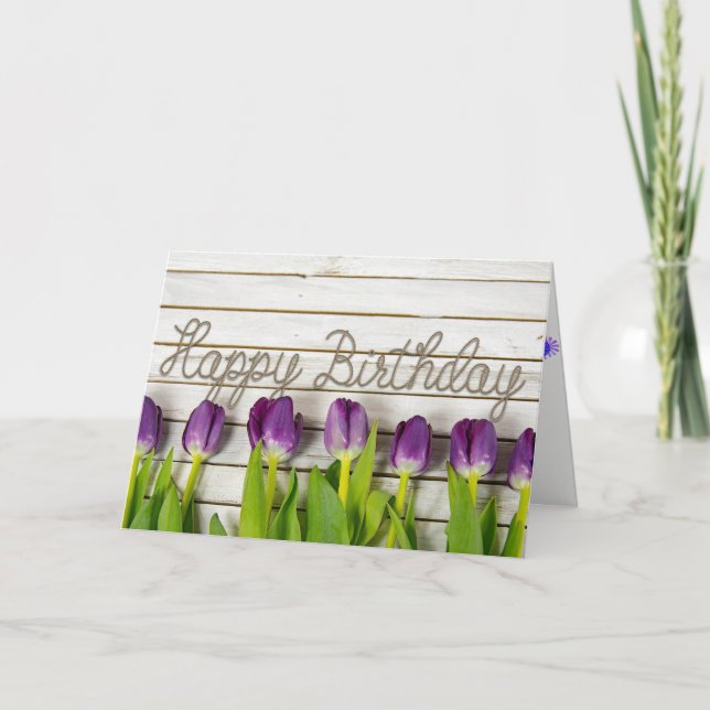 tulip birthday card (Front)