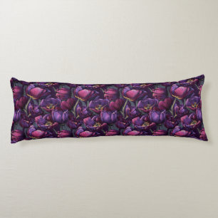 Tulip Botanical Room Decor Retro Decorative Body Cushion